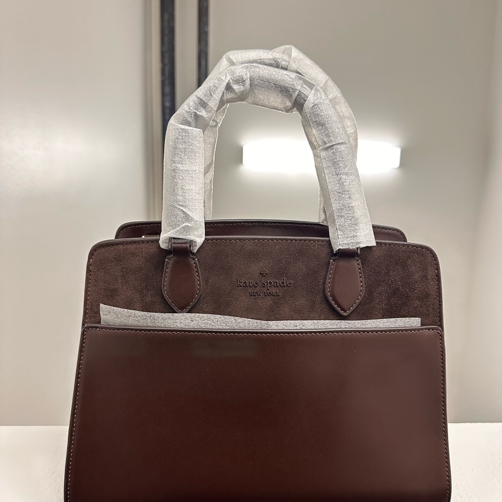 NWT Kate Spade Madison Suede
Medium Satchel - Hot Fudge Brown